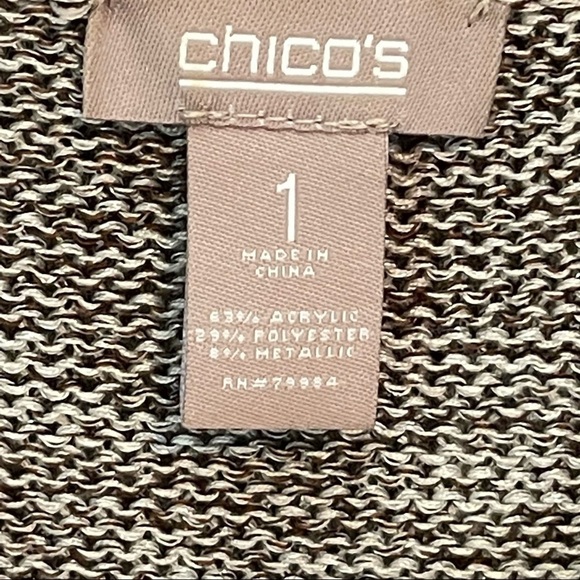 Chico’s Hooded Full Zip Cardigan size 1 - Small - Picture 4 of 13